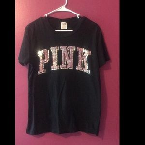 PINK Bling Tee EUC